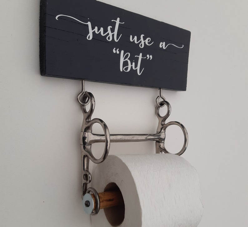 Horse Bit Toilet Roll Holder